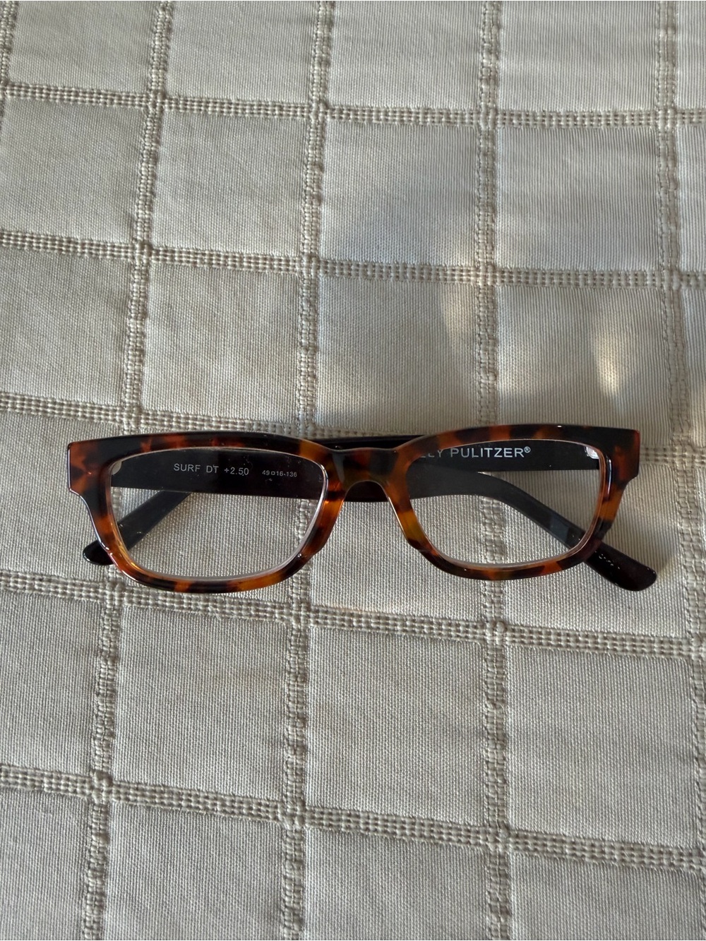 Lilly Pulitzer Tortoiseshell Rectangle Reading Glasses